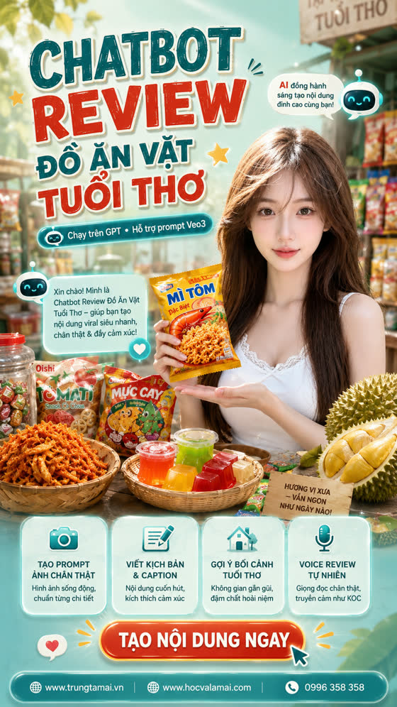 Ảnh giới thiệu Review ăn vặt tuổi thơ